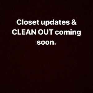 Cleaning out my closet and selling all items